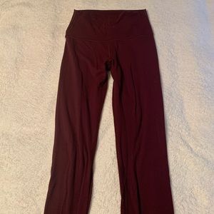 maroon leggings